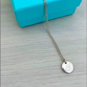 Tiffany initial S necklace
